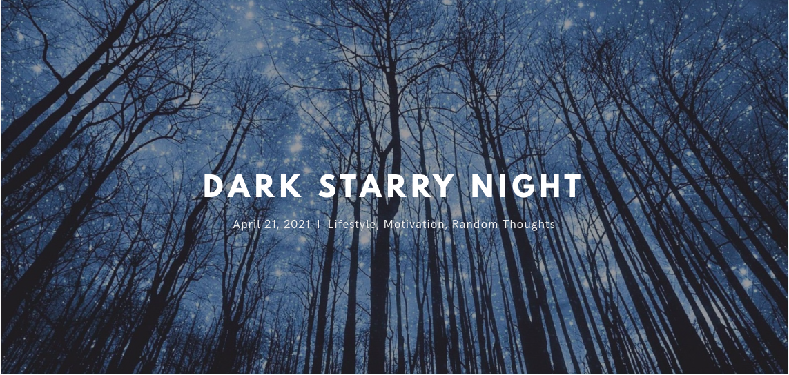 dark starry night